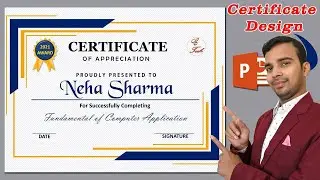 How to Latest Certificate Design In MS PowerPoint 