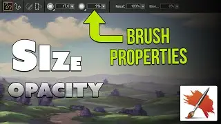 How to Change Brush Size, Opacity & More - Corel Painter Tutorial