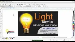 Video aula Corel Draw X7 - Passo a Passo como criar um cartão de visita. HD