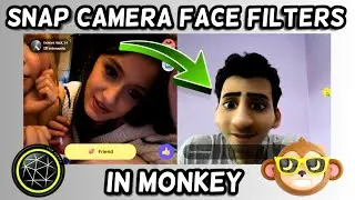 How to use Snap Camera face filters in Monkey video chat | Monkey face filters