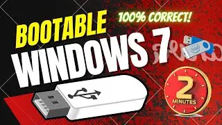 Windows 7 bootable USB In Short