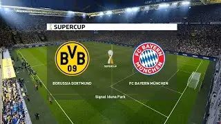 Borussia Dortmund vs Bayern Munich | Signal Iduna Park | 2021 DFL-Supercup | PES 2021