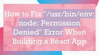 How to Fix 