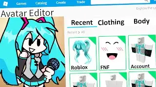 MAKING FRIDAY NIGHT FUNKIN HATSUNE MIKU a ROBLOX ACCOUNT (FNF)