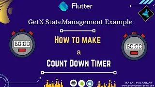 GetX State Management Example by Implementing count down timer app