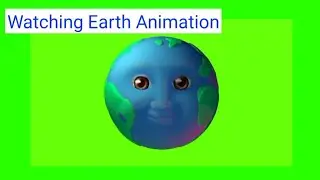 Earth watching Green Screen Video - Earth With Eyes