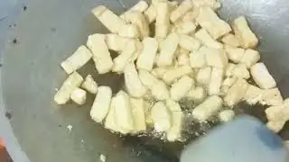 Goreng tahu paling sederhana