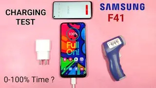 Charging Test of Samsung Galaxy F41 (0-100% Time?)  Samsung F41 6000mAh Full Battery | 15w Charger