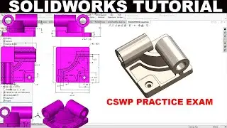Solidworks tutorial CSWP Practice Sample Exam Part1