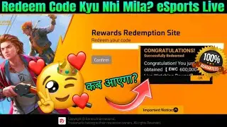 FF Redeem Code eSports Live Stream? 🥺 | How to Use Redeem Code In Free Fire | redeem Code Ewc FF Max