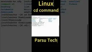 Linux cd command @parsutech 