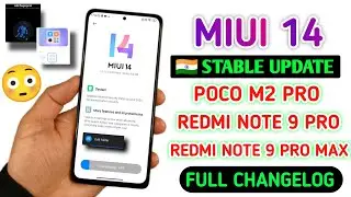 🇮🇳 Official Update - Redmi Note 9 Pro Miui 14 | Redmi Note 9 Pro Max Miui 14 | Poco M2 Pro Miui 14