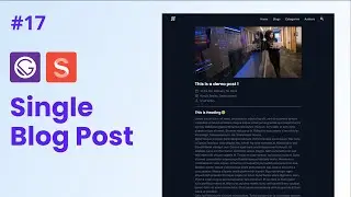 #17 - React Blog Website with Gatsby.js & Sanity.io | Single Blog Page