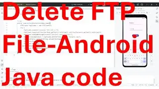 How to delete a file from FTP server from your Android App Java code?