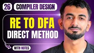 Regular Expression to DFA (Direct Method) | Compiler Design | Unit 01 | Hindi