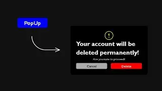 Create Custom PopUp using html, css and javascript