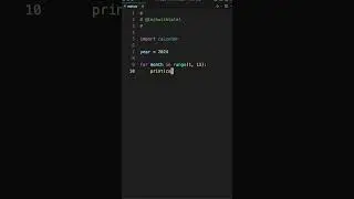 Python Calendar Year Trick!! 
