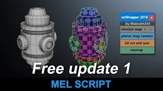 Fastest and Easiest Way to UV Map in Maya - Free Update 1