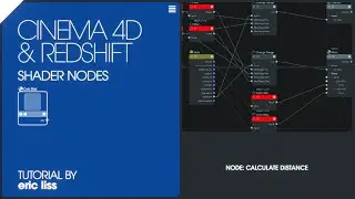 Calculate Distance with Redshift shader nodes-Cinema 4D Tutorial [4K]
