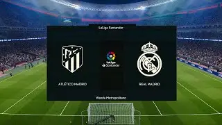 Atletico Madrid vs Real Madrid | Wanda Metropolitano | 2022-23 La Liga | PES 2021