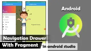 Navigation drawer with fragment in android studio | Navigation Drawer Tutorial | android studio |#61