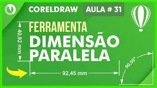 Como usar a ferramenta Dimensão Paralela no Corel Draw