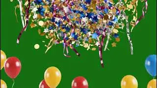 Realistic Celebration Green Screen Overlay: Free Download VFX Elements