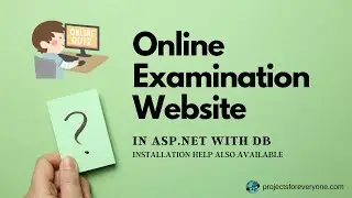 Online examination system in asp.net and C#.Net and sql server with source code