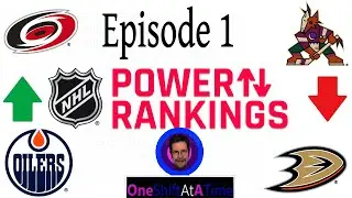 2023-2024 NHL Power Rankings Episode 1 Oct 10th. Let the games begin.