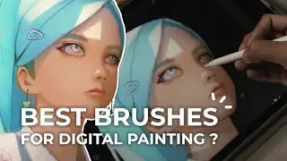 use these brushes to improve your digital painting - Draw with me