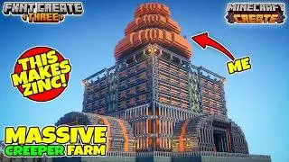 I Built a Giant Creeper Farm that Makes Zinc!
