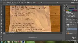 Editing Printed Receipt Pictures in Photoshop Cs6