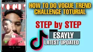 How to do the vogue trend On TikTok || Vogue Challenge on tiktok full toturial step by step