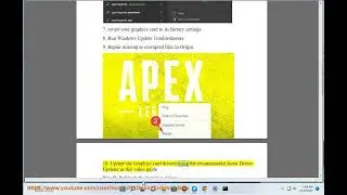 Fix Apex Legends DXGI_Error Device_Hung error