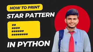Star Pattern in Python Using For Loop | CodeWithAngel