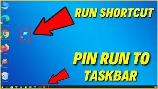 How to Create Run Shortcut on Desktop and Pin Run to Taskbar in Windows 10