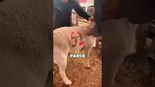 Cet mouton a été marqué sans ressentir de douleur 😯❤️