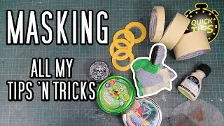 Beginner tips: Perfect Masking with Tape, Putty, and Liquid for your Airbrush projects