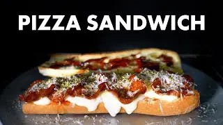 Homemade Pepperoni Pizza Sandwich Recipe!