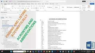 Easily Extract Acronyms & Abbreviations from Reports/Thesis
