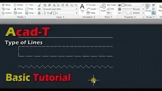 How To Make a Custom LineType - Types of Line - AutoCAD Tutorials