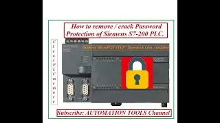 How to Crack/remove the password protection of Siemens S7-200 PLC or Clear the PLC memory?