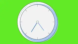 4k Green Screen Clock Time Laps || AR GREEN SCREEN WORLD