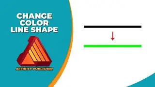 How to change color of line shape in affinity publisher