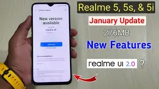 New January Update Received in Realme 5,5s & 5i, Realme UI 2 0 in Realme 5, realme 5,5s,5i update