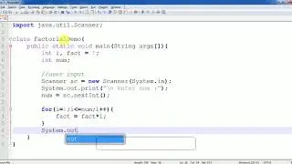 java program to find factorial of number by User Input using for loop: Easy Way