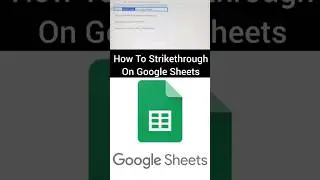 How To Strikethrough On Google Sheets 
