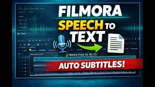How to Use Speech to Text in Filmora | Convert Voice to Text Automatically