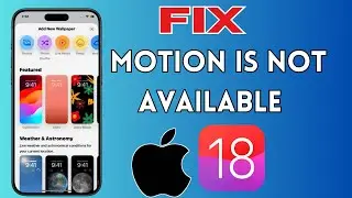 How to Fix Motion is Not Available on live Wallpaper in iPhone | 2024