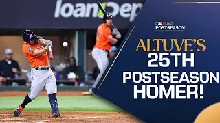 Jose Altuve CRUSHES his 25th career postseason homer!